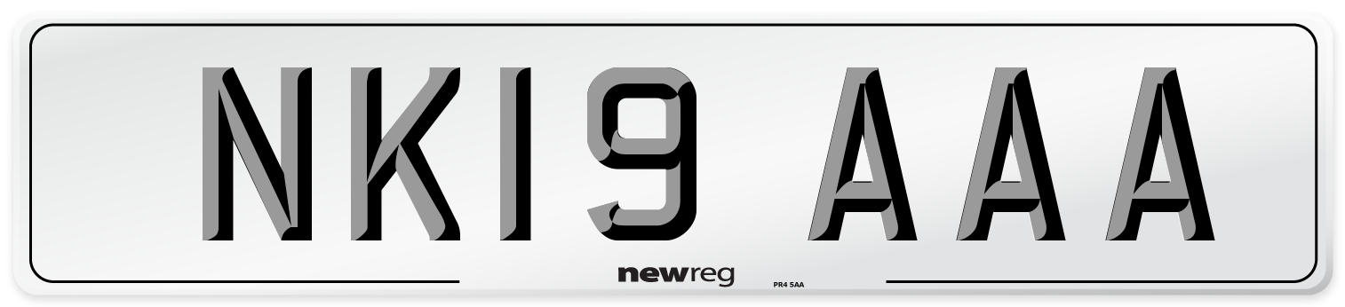 NK19 AAA Number Plate from New Reg